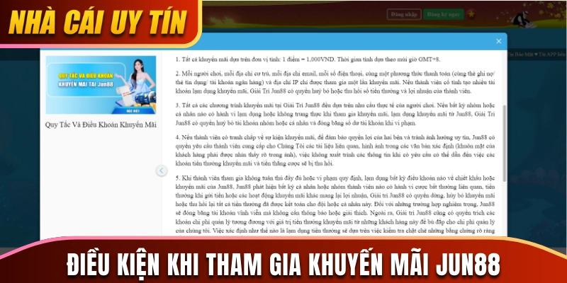 Các điều kiện quan trọng cần nhớ khi tham gia khuyến mãi